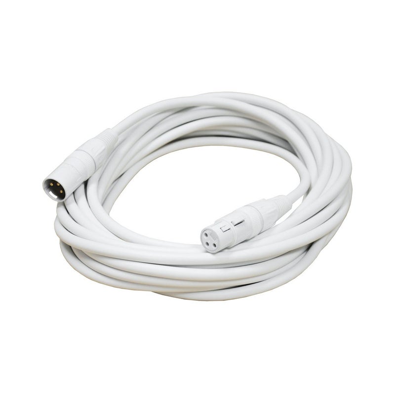 AUDIO 2000'S Audio 2000s E80125 XLR Male to XLR Female 25 Feet White Color Microphone Cable - Image 2
